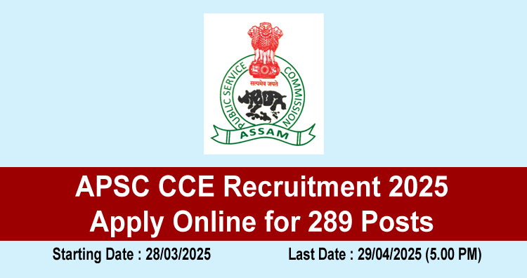 APSC CCE Recruitment
