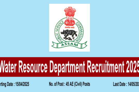 Water Resources Department Recruitment 2025