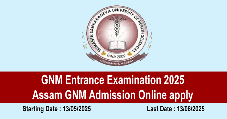 GNM Entrance Examination 2025