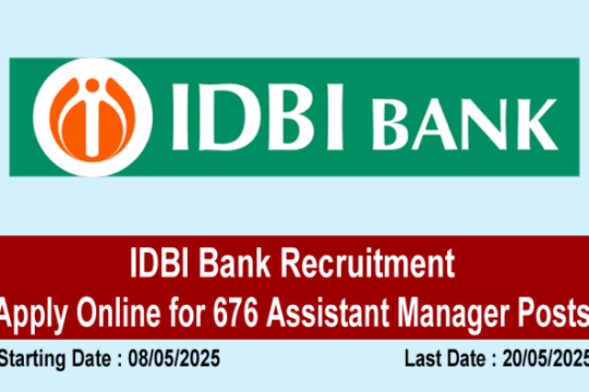 IDBI Bank Recruitment