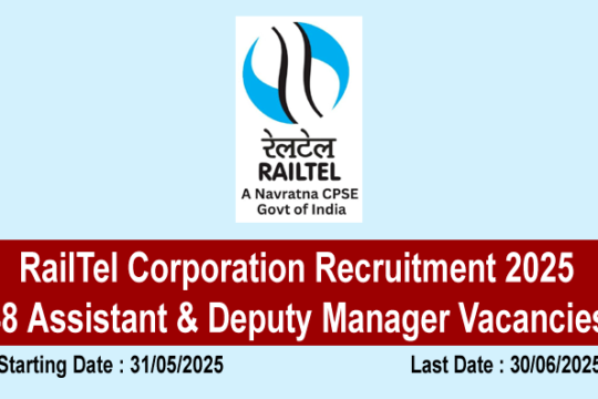 RailTel Corporation Recruitment