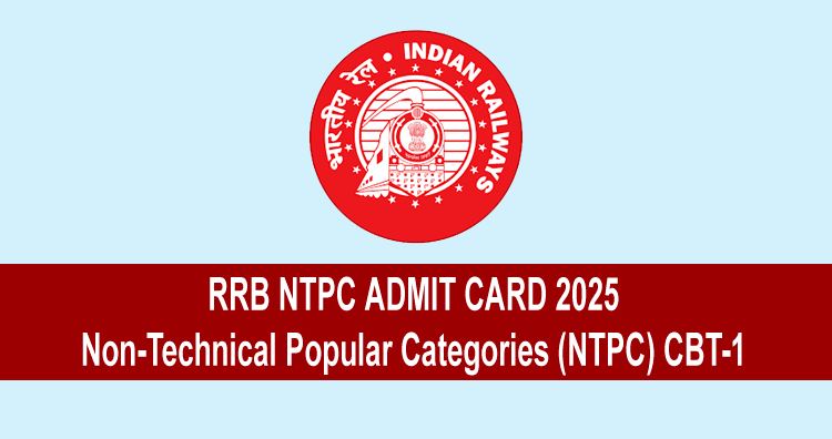 RRB NTPC ADMIT