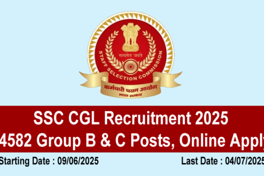 SSC CGL Recruitment