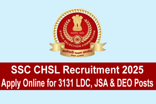 SSC CHSL Recruitment 2025