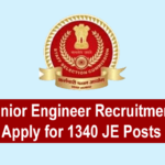 SSC Junior Engineer Recruitment 2025