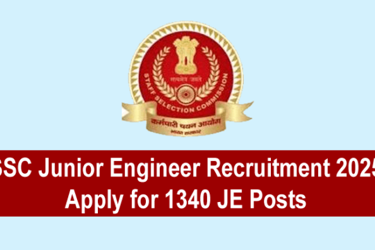 SSC Junior Engineer Recruitment 2025