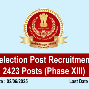 SSC Selection Post Recruitment 2025