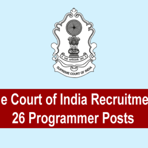 Supreme Court of India Recruitment