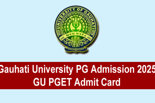 Gauhati University PG Admission