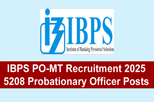 IBPS PO-MT Recruitment 2025