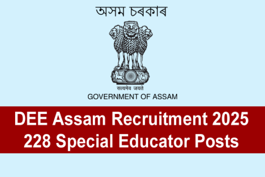 DEE Assam Recruitment