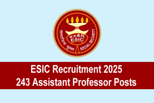 ESIC Recruitment
