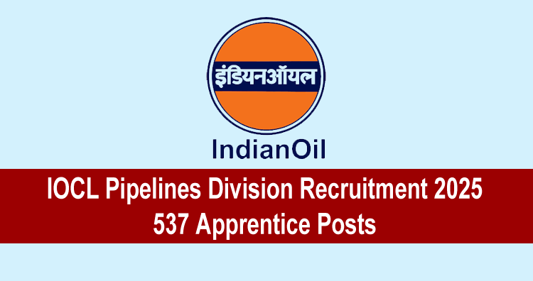 IOCL Pipelines Division Recruitment