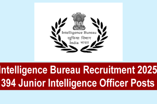 Intelligence Bureau Recruitment