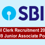 SBI Clerk Recruitment