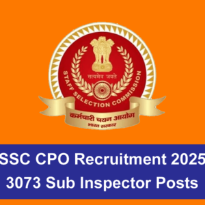 SSC CPO Recruitment