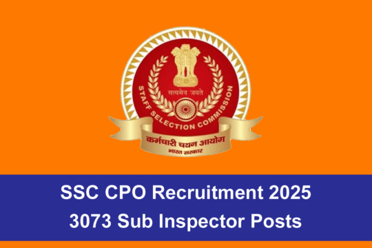 SSC CPO Recruitment
