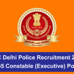 SSC Delhi Police Recruitment