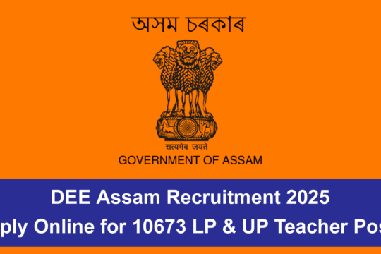 DEE Assam Recruitment
