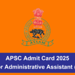 APSC Admit Card