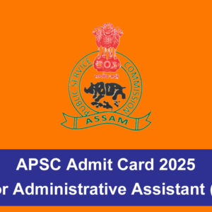 APSC Admit Card