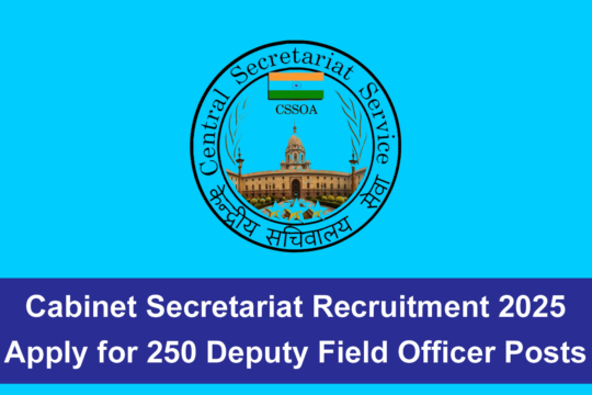 Cabinet Secretariat Recruitment
