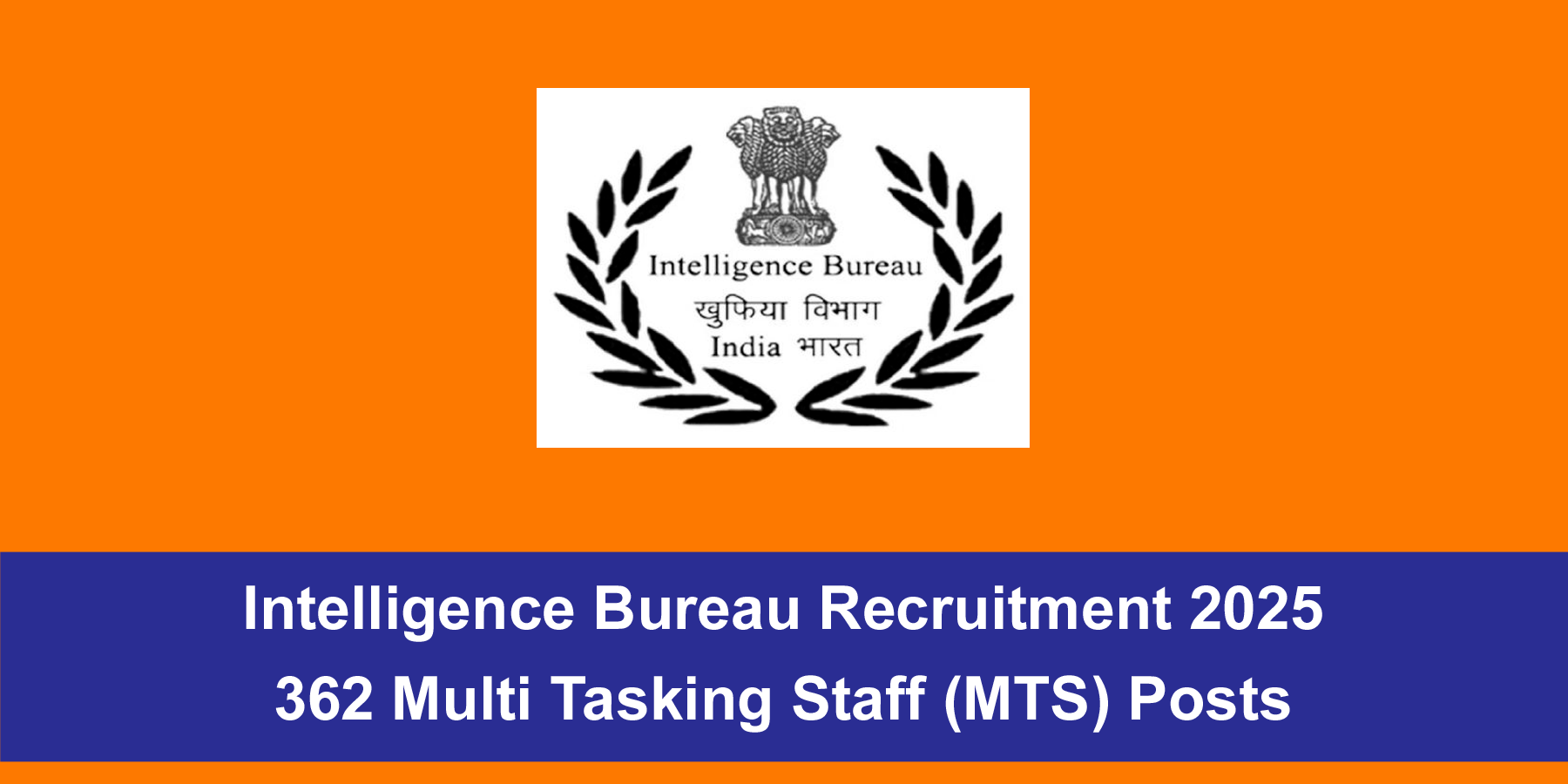 Intelligence Bureau Recruitment 2025