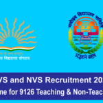 KVS and NVS Recruitment