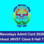 Navodaya Admit Card