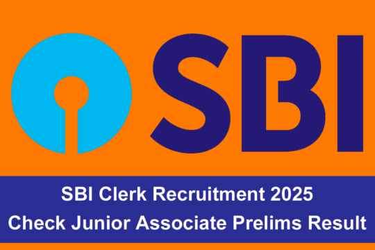 SBI Clerk Recruitment 2025