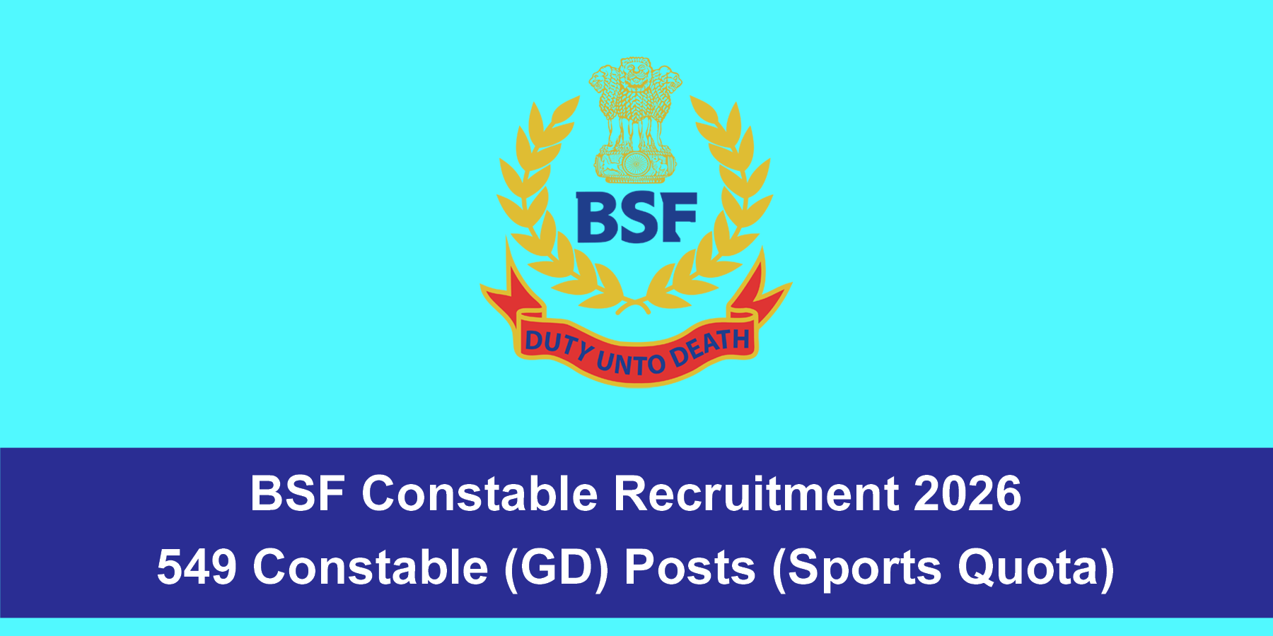 BSF Constable Recruitment 2026
