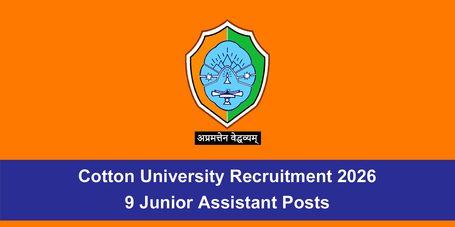 Cotton University Recruitment 2026