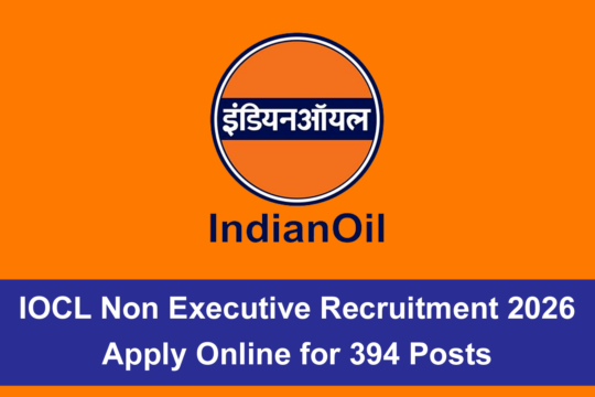 IOCL Non Executive Recruitment 2026