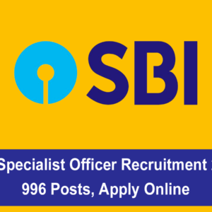 SBI Specialist Officer Recruitment