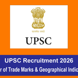 UPSC Recruitment 2026