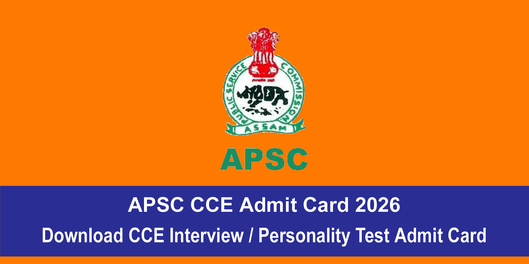 APSC CCE Admit Card