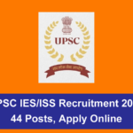 UPSC IES/ISS Recruitment 2026