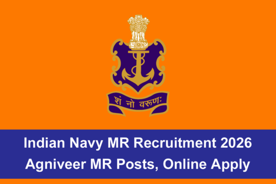Indian Navy MR Recruitment