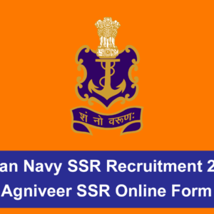 Indian Navy SSR Recruitment