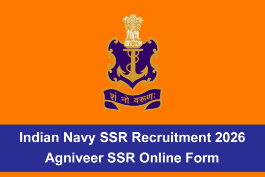 Indian Navy SSR Recruitment