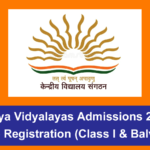 Kendriya Vidyalayas Admissions