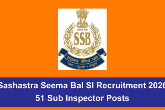 Sashastra Seema Bal SI Recruitment
